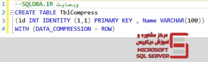 data compression row and page